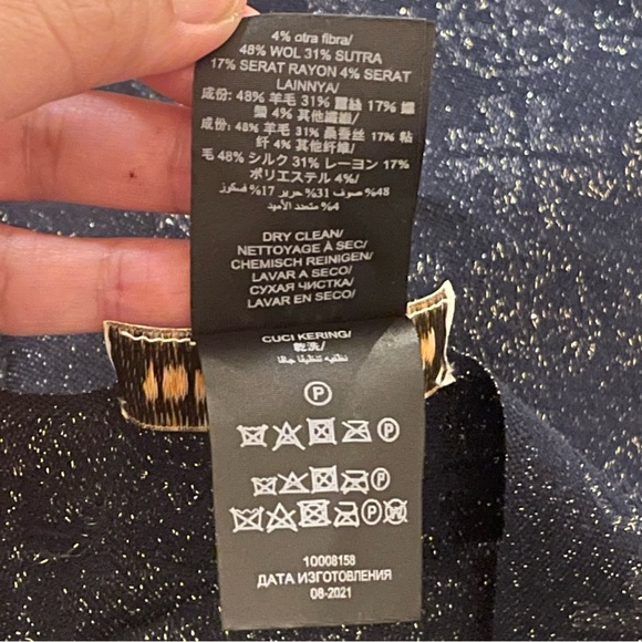 Signature tory burch long scarf LUREX TRAVELER OBLONG - Picture 7 of 9